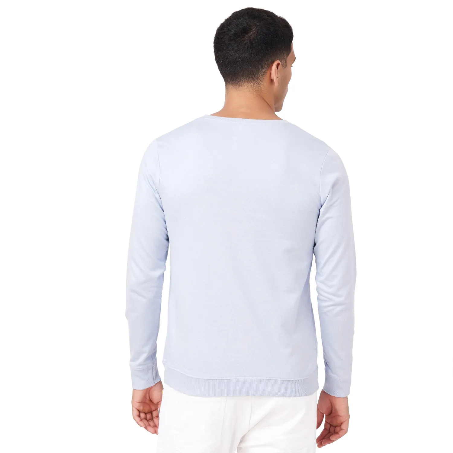 100% Cotton Round Neck Solid Regular Fit Full Sleeve Sweatshirt