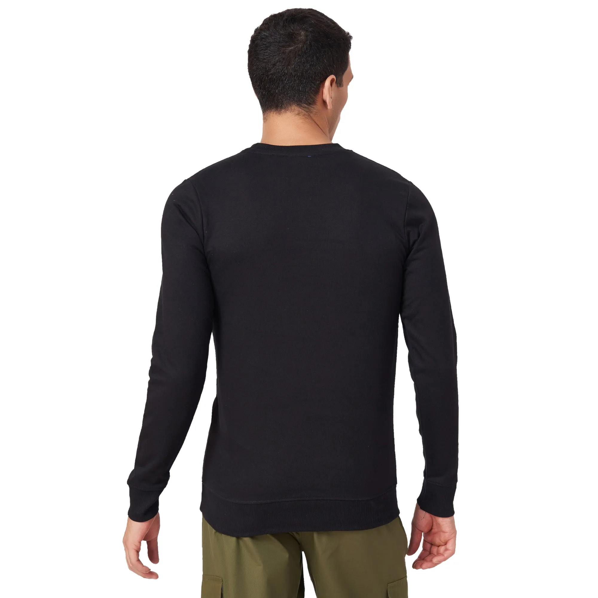 100% Cotton Round Neck Solid Regular Fit Full Sleeve Sweatshirt