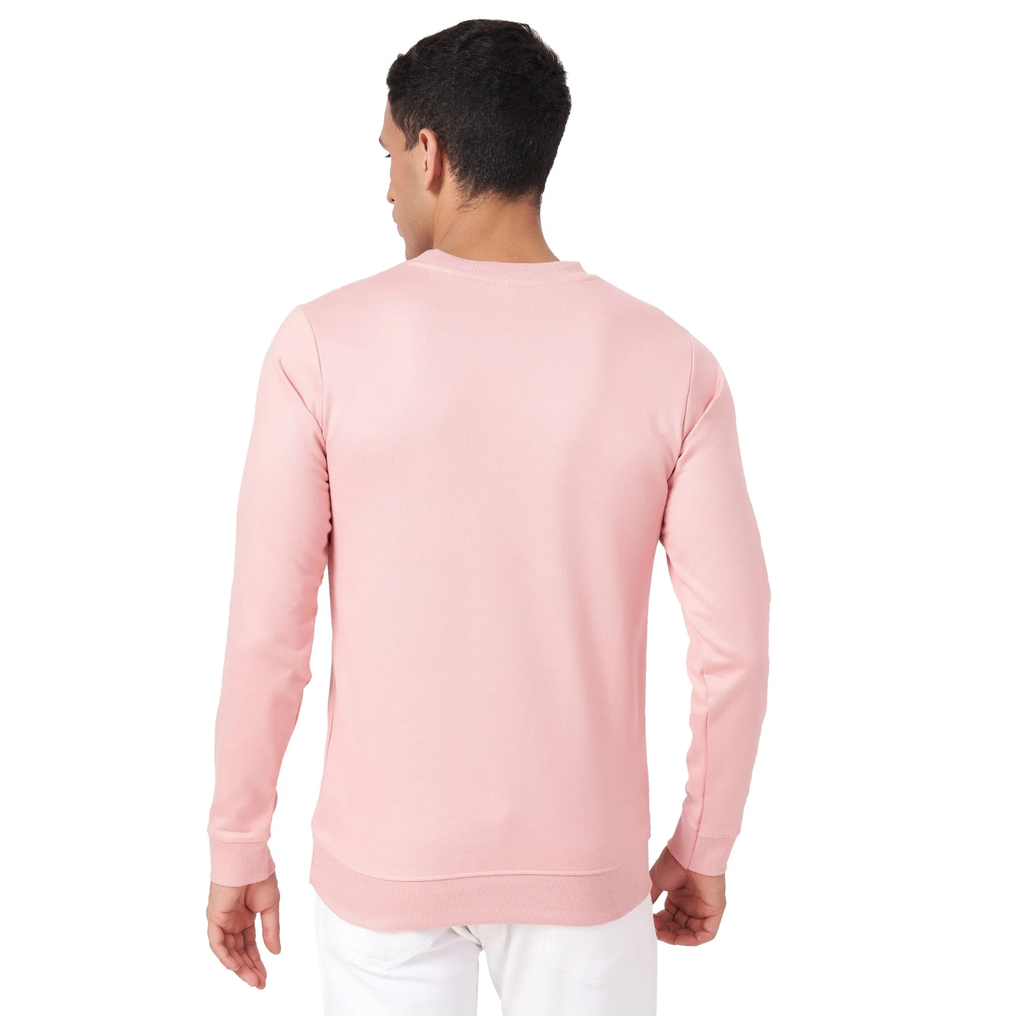 100% Cotton Round Neck Solid Regular Fit Full Sleeve Sweatshirt