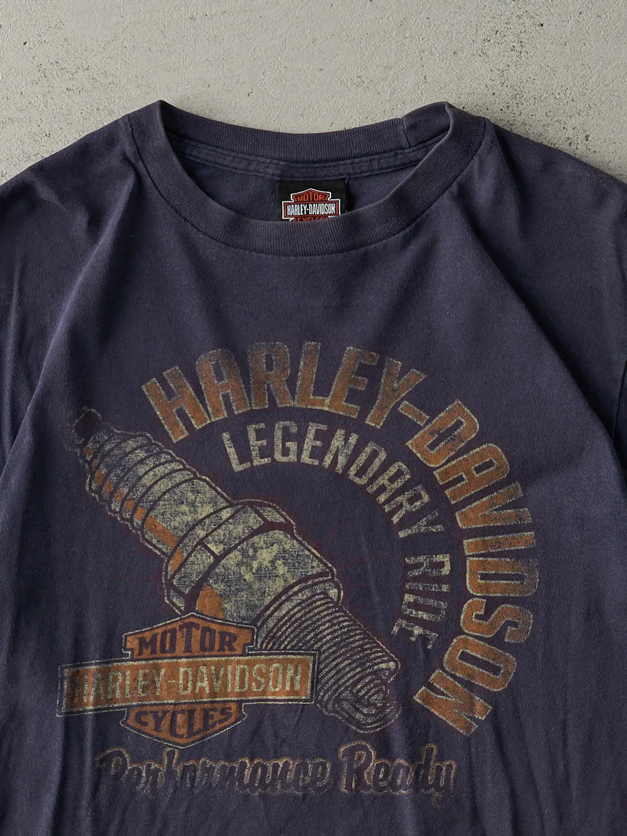 13' Navy Blue Chilliwack BC Harley Davidson Tee (S)