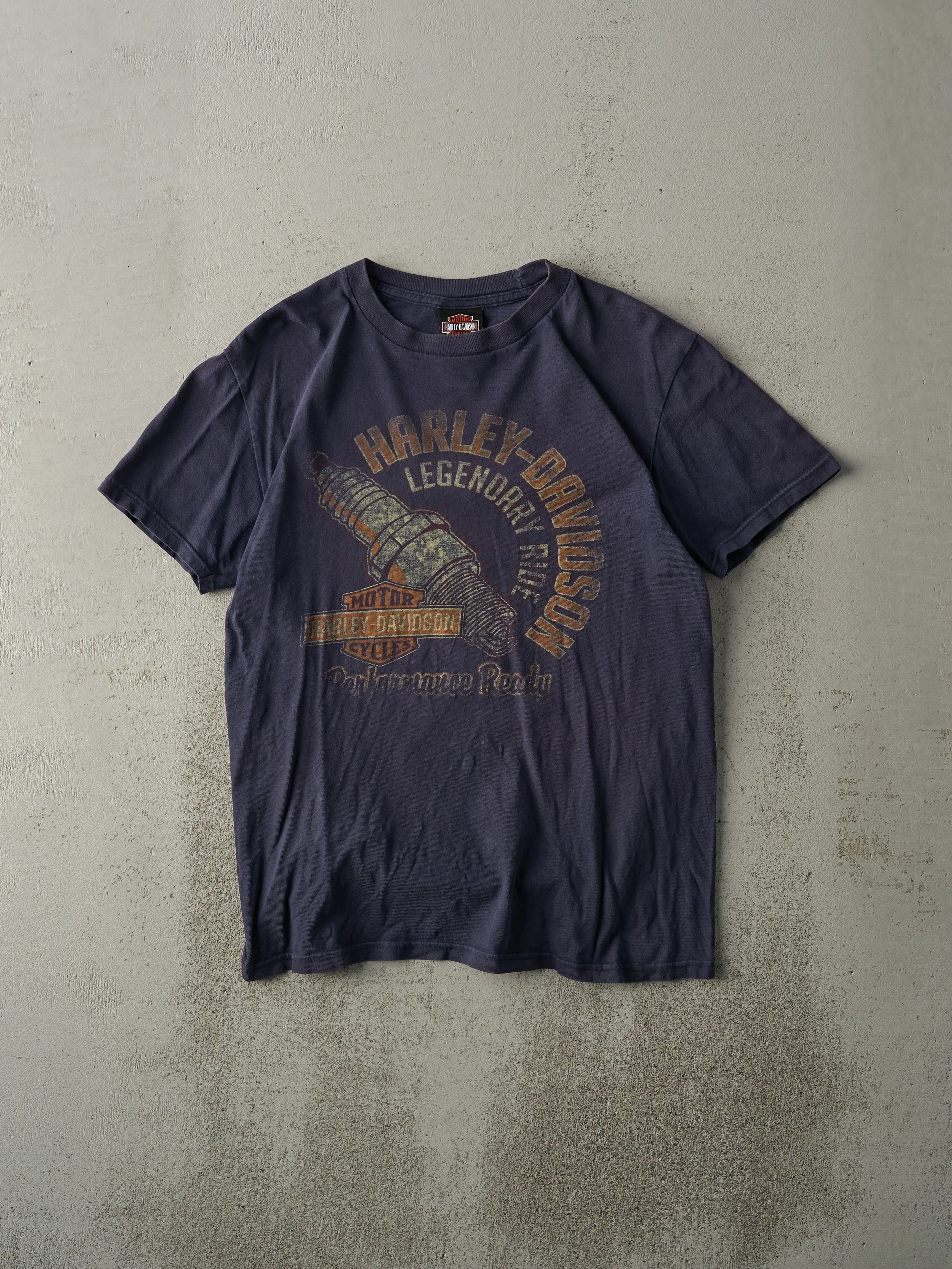 13' Navy Blue Chilliwack BC Harley Davidson Tee (S)