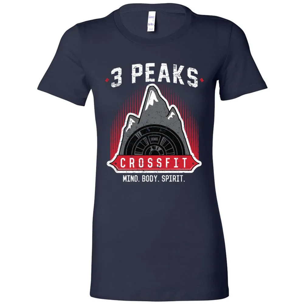 3 Peak CrossFit - 100 - Stacked - Women's T-Shirt