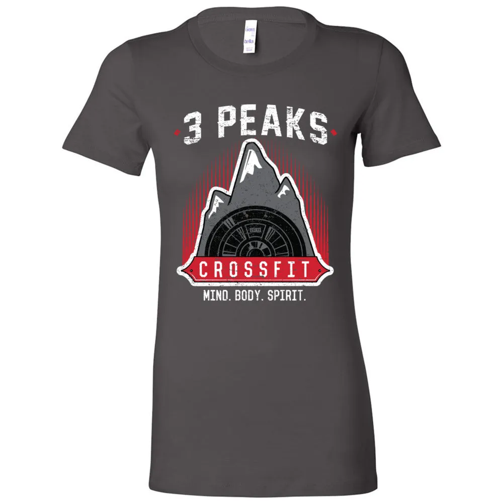 3 Peak CrossFit - 100 - Stacked - Women's T-Shirt