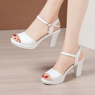 32-43 Sexy Peep Toe Ladies Summer Shoes For Dress Women Wedge Heel Sandals High Heel Woman 2021 New Female Platform Sandals