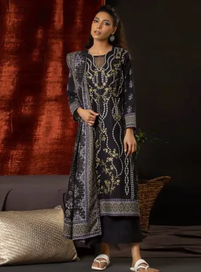 Aadab By Rashid Textile Embroidered Khaddar Unstitched 3 Piece Suit - RT23AK 8309