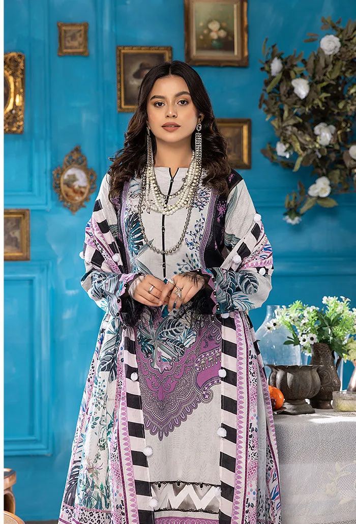 Aangan by Humdum Digital Printed Lawn Unstitched 3Pc Suit AG-01