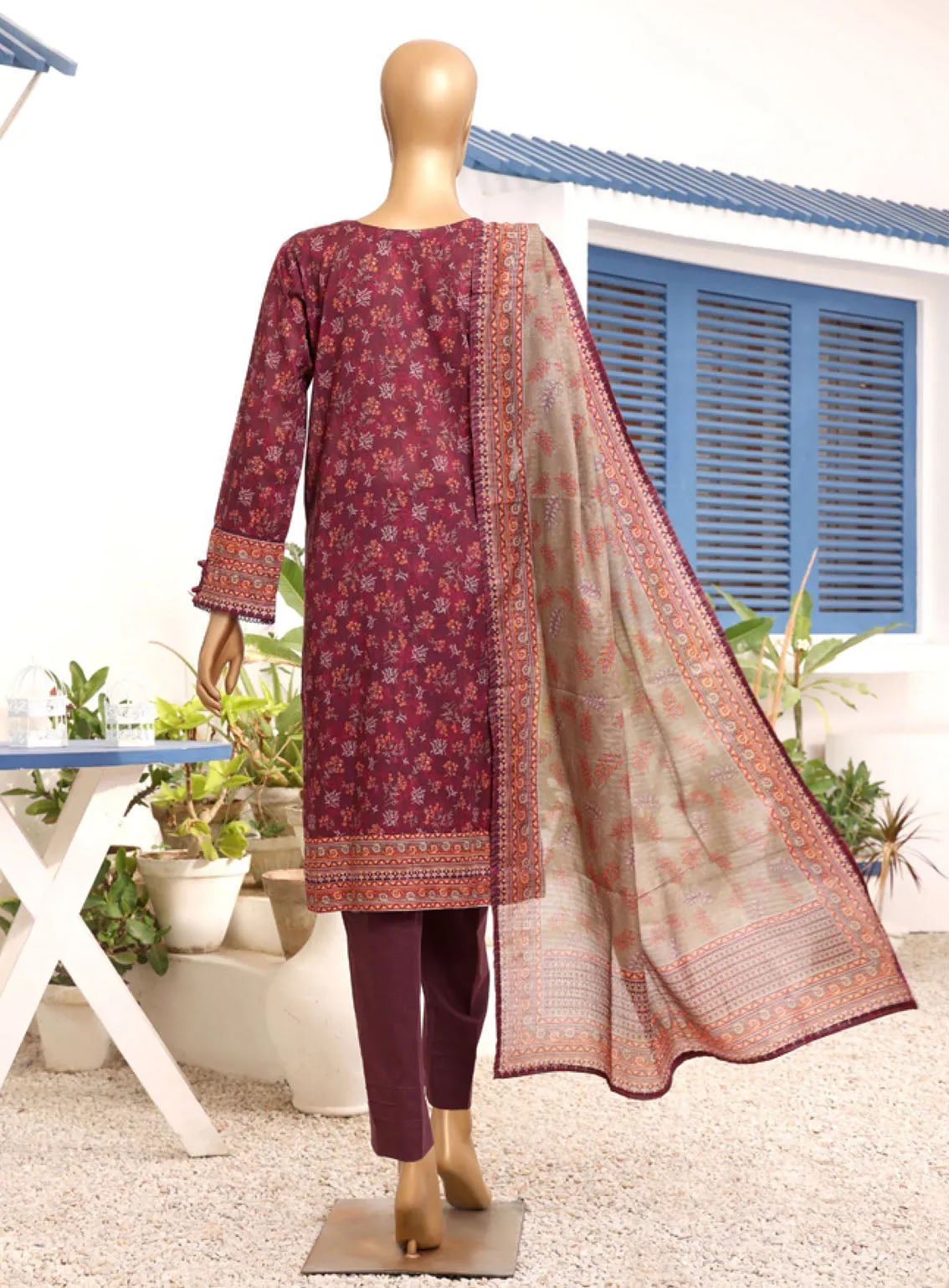 Aashkaar By HZ Textile Embroidered Lawn 3 Piece Stitched Suit HZ24AV5 AEL-406