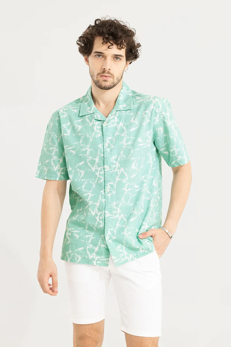 Abstract Triangle Green Shirt