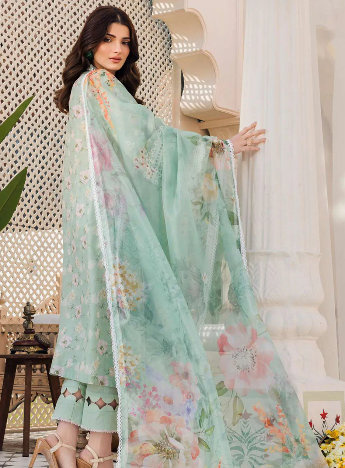 Amal By Motifz Digital Embroidered Lawn 3 Piece Unstitched Suit MT24A 4624-ALASKA