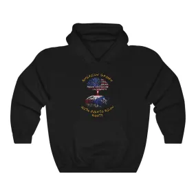 American Grown W/ PR ROOTS - Unisex Heavy Blend™ Hooded Sweatshirt