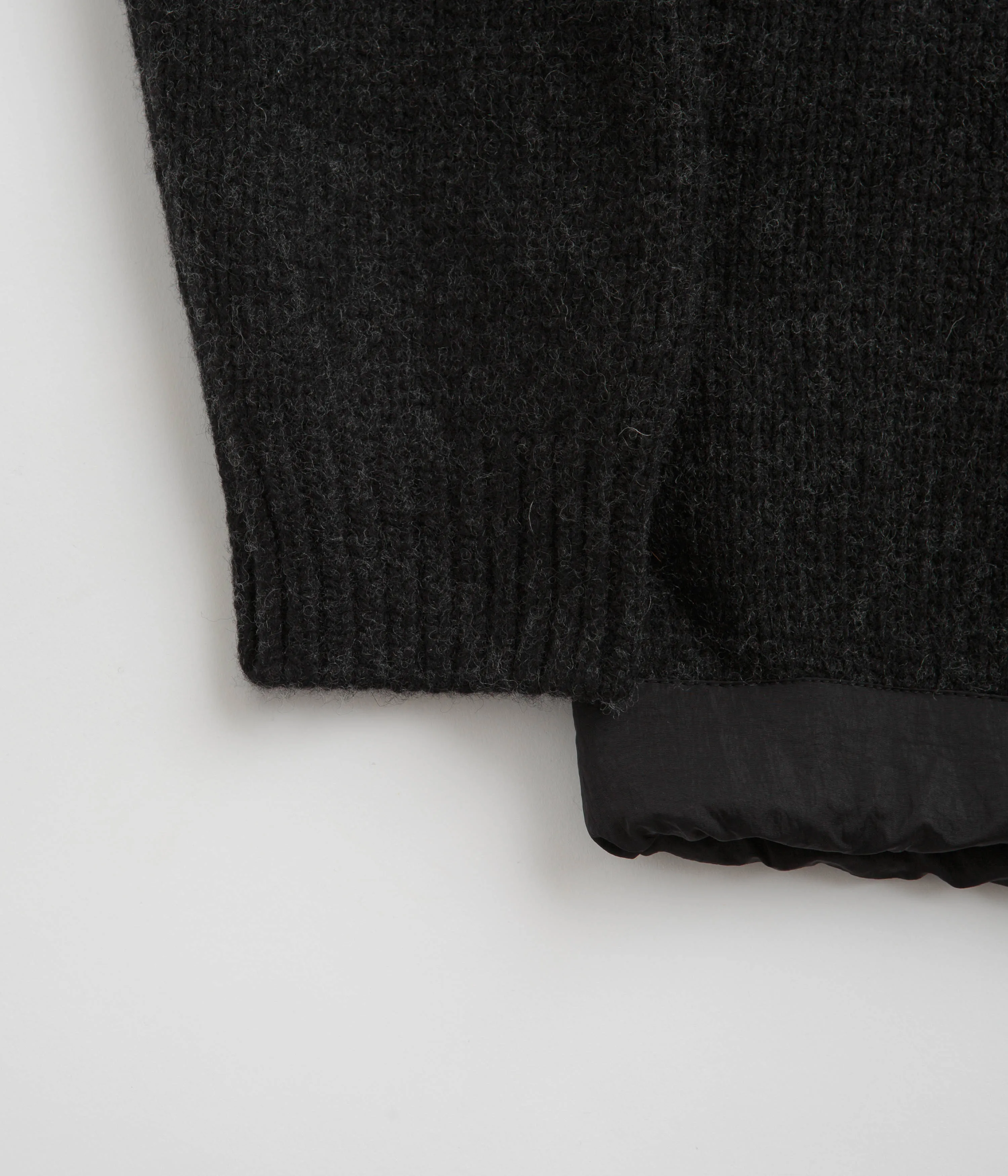 and wander Lopi Knit Sweatshirt - Black