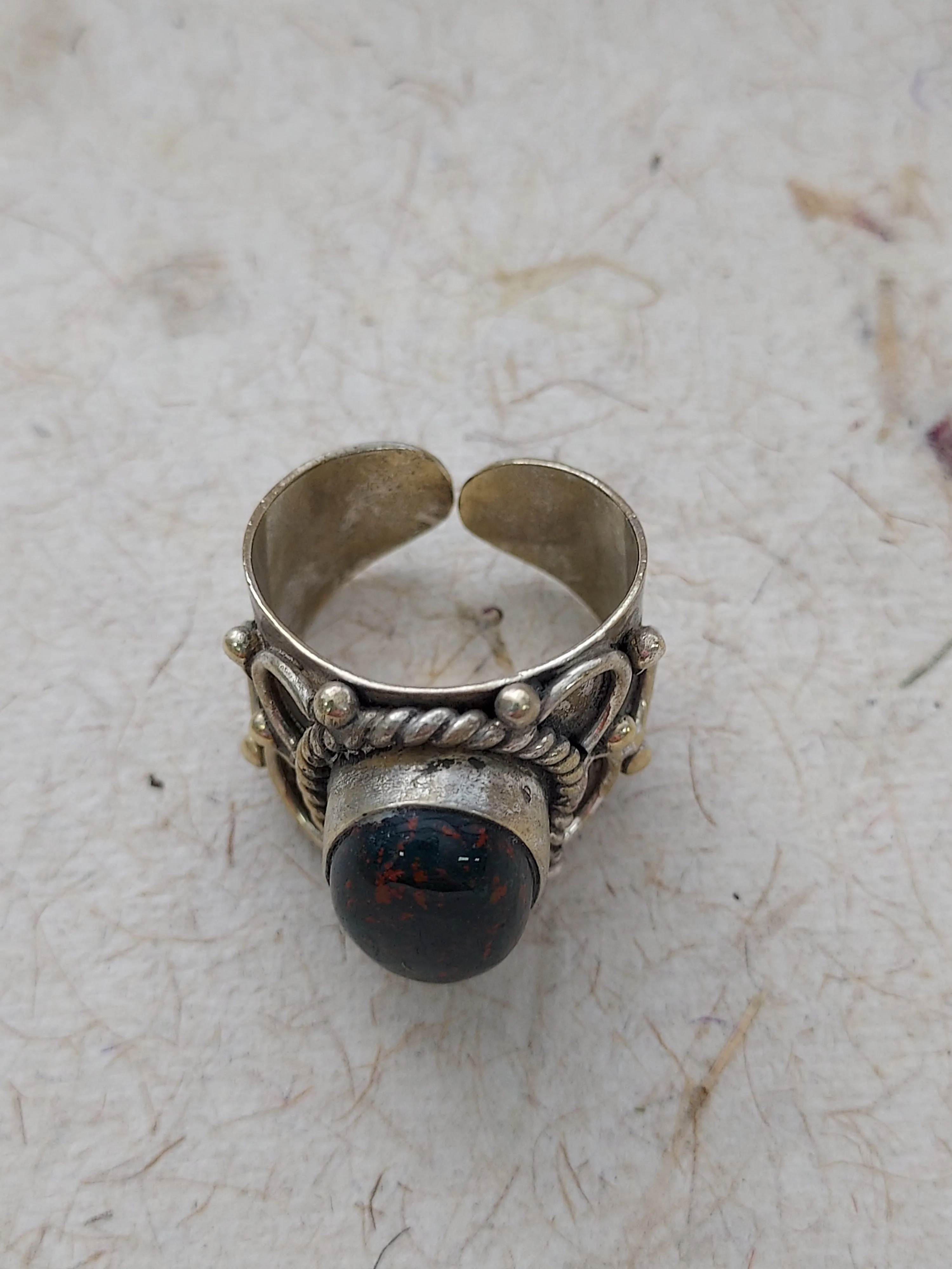 Arc Gypsy Stone Ring