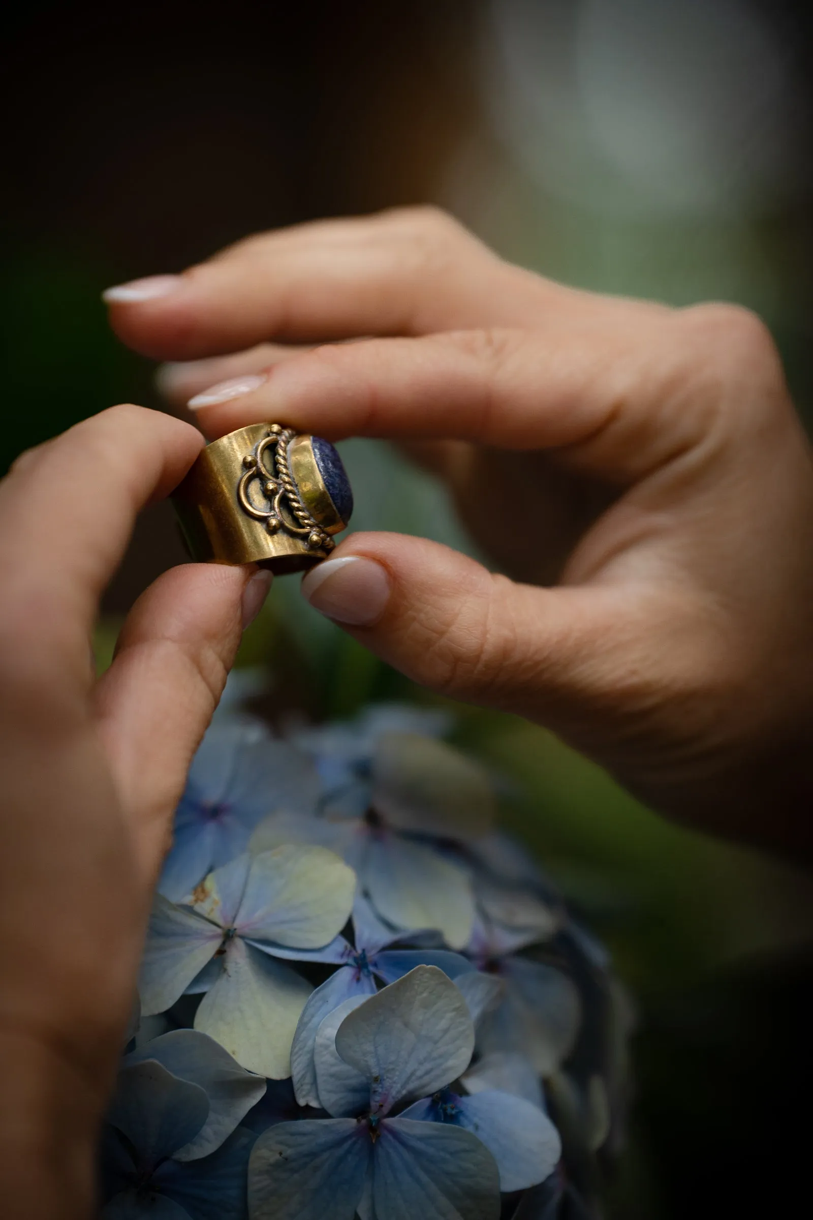 Arc Gypsy Stone Ring