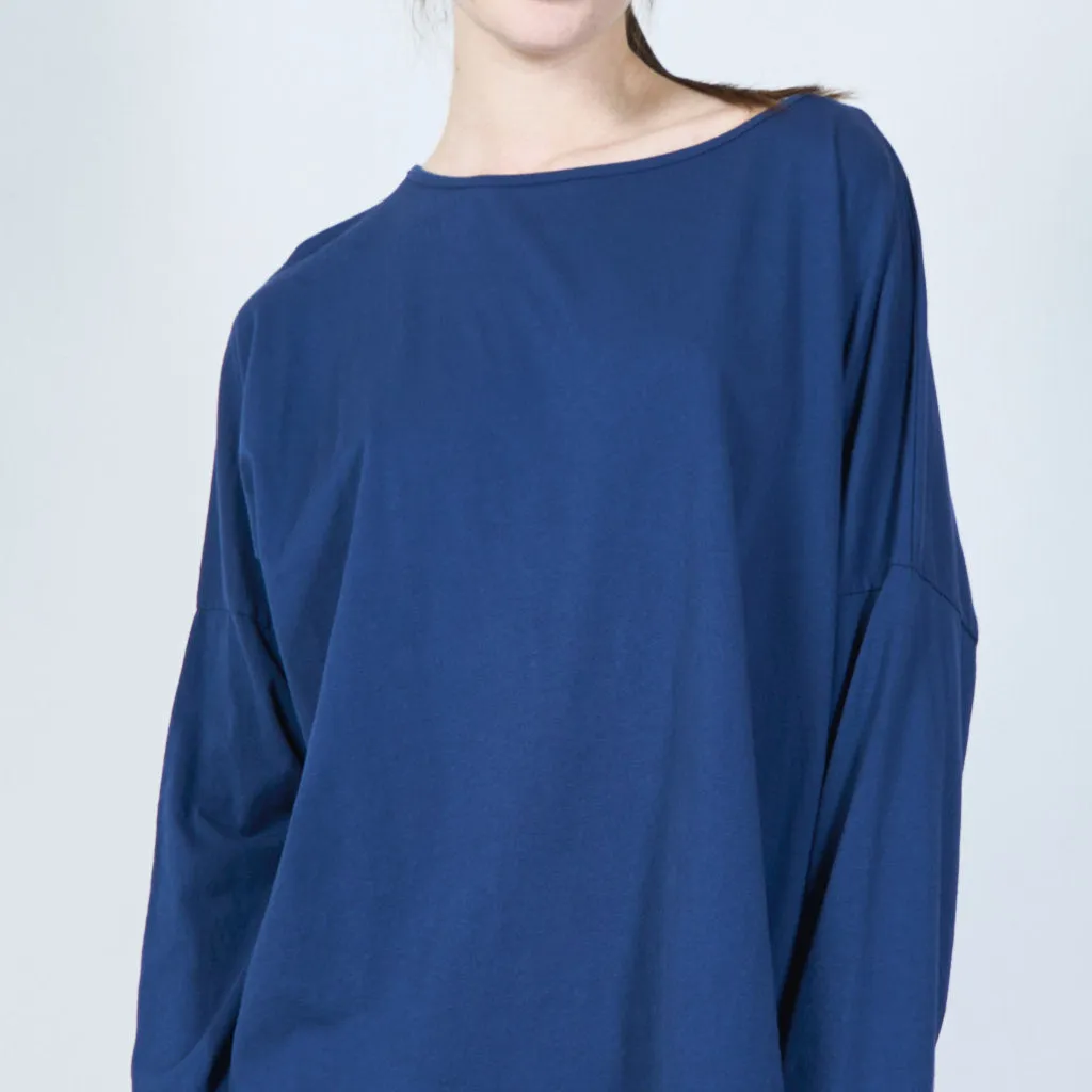 Asymmetrical drape top wholesale