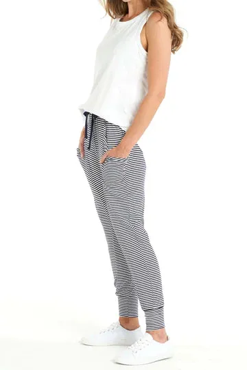 Barcelona Pant by Betty Basics - Stripe