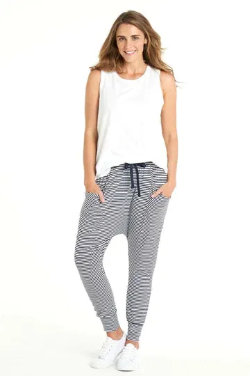 Barcelona Pant by Betty Basics - Stripe