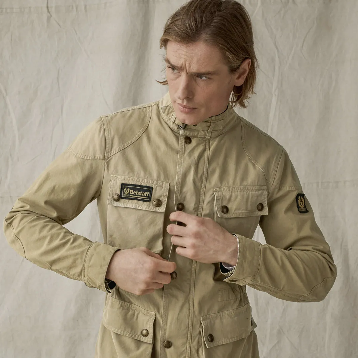 Belstaff - Fieldmaster Vintage Jacket in Beige Cotton Canvas