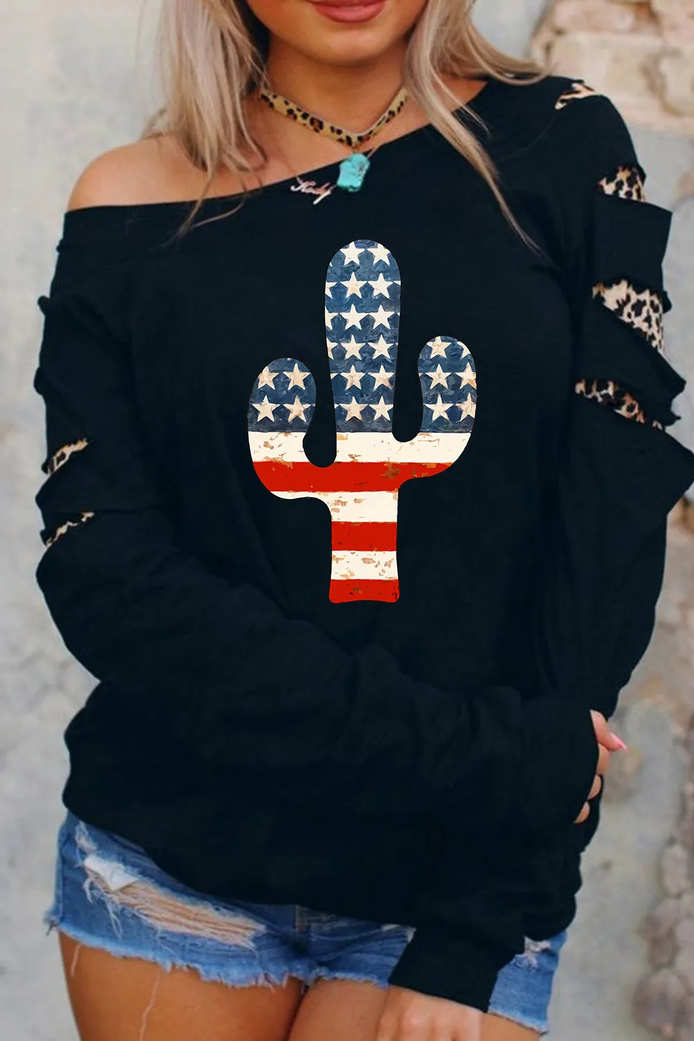 Black Sweatshirts for Women Crewneck Tops Long Sleeve Print Pullover Tops