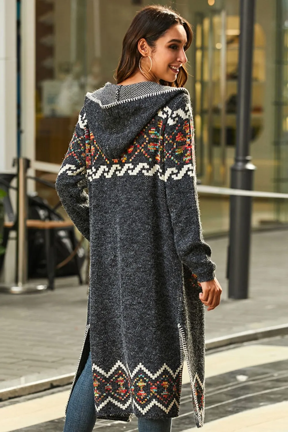 Bohemian Hooded Duster Cardigan