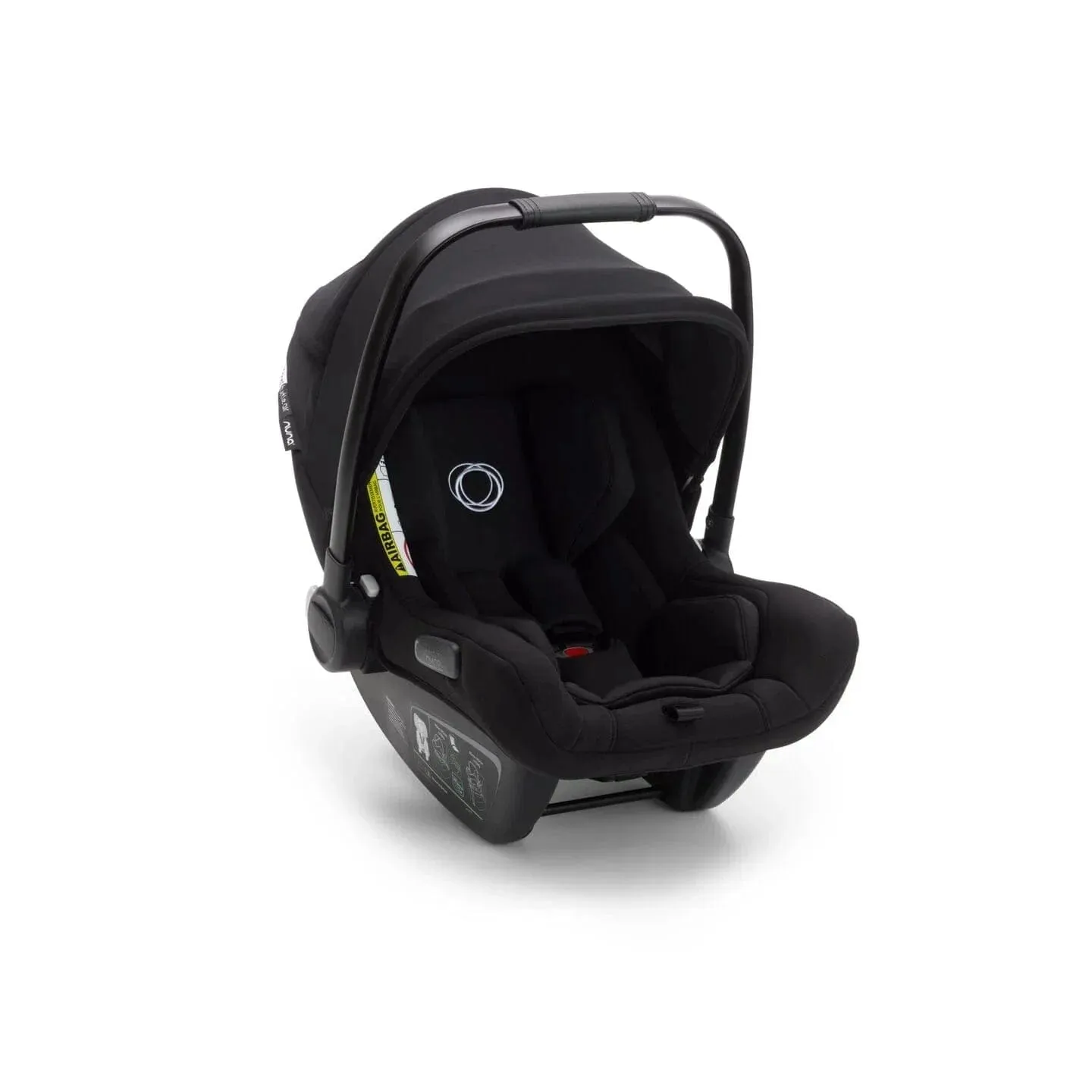 Bugaboo Fox 5, Nuna Turtle and Base Travel System - Black/Grey Melange/Midnight Black