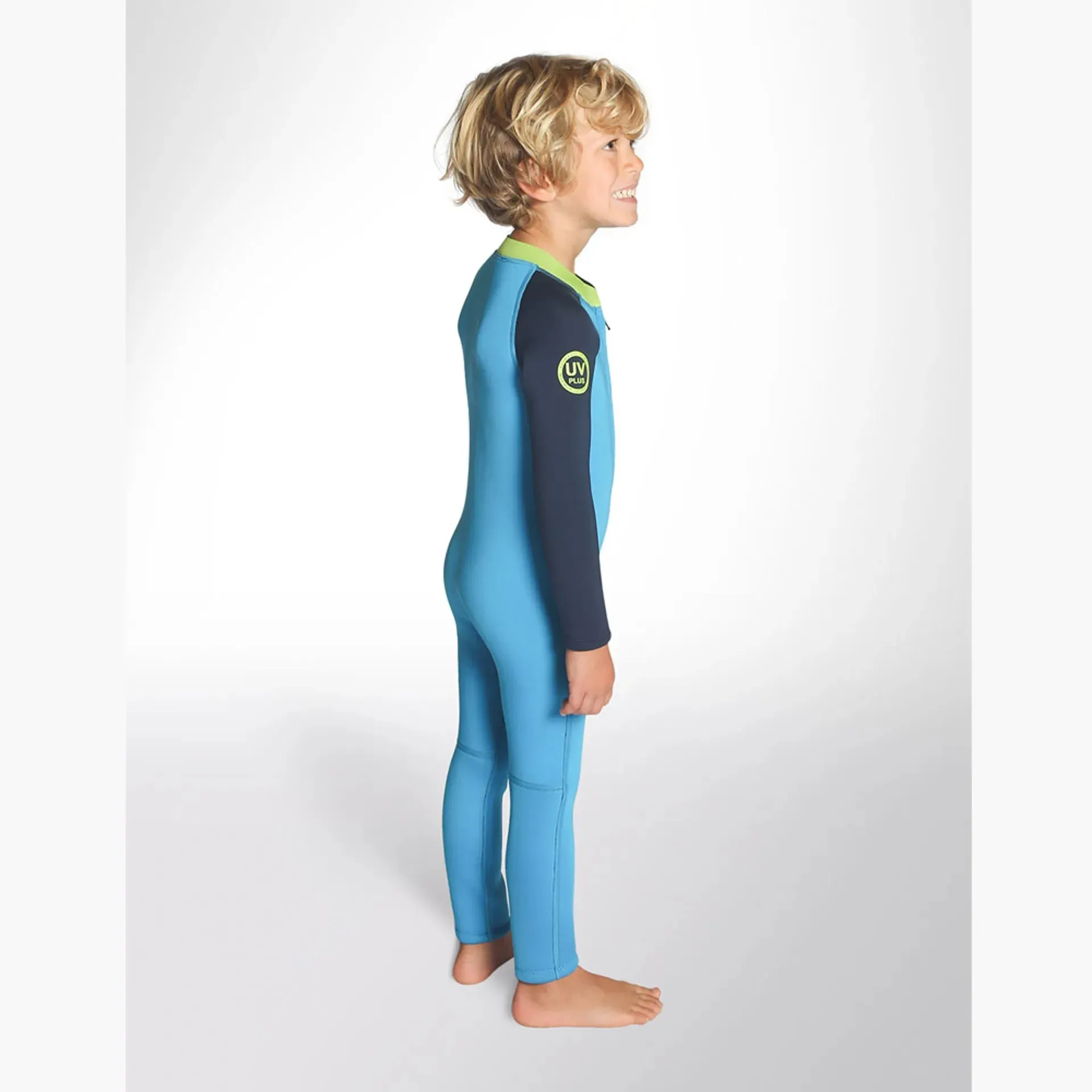 C-Skins C-Kid Baby Steamer Wetsuit - Cyan, Navy & Lime