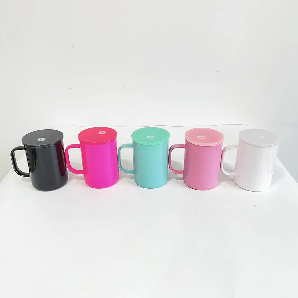 Coloured Solid Glass Sublimation 17oz Mug with Handle