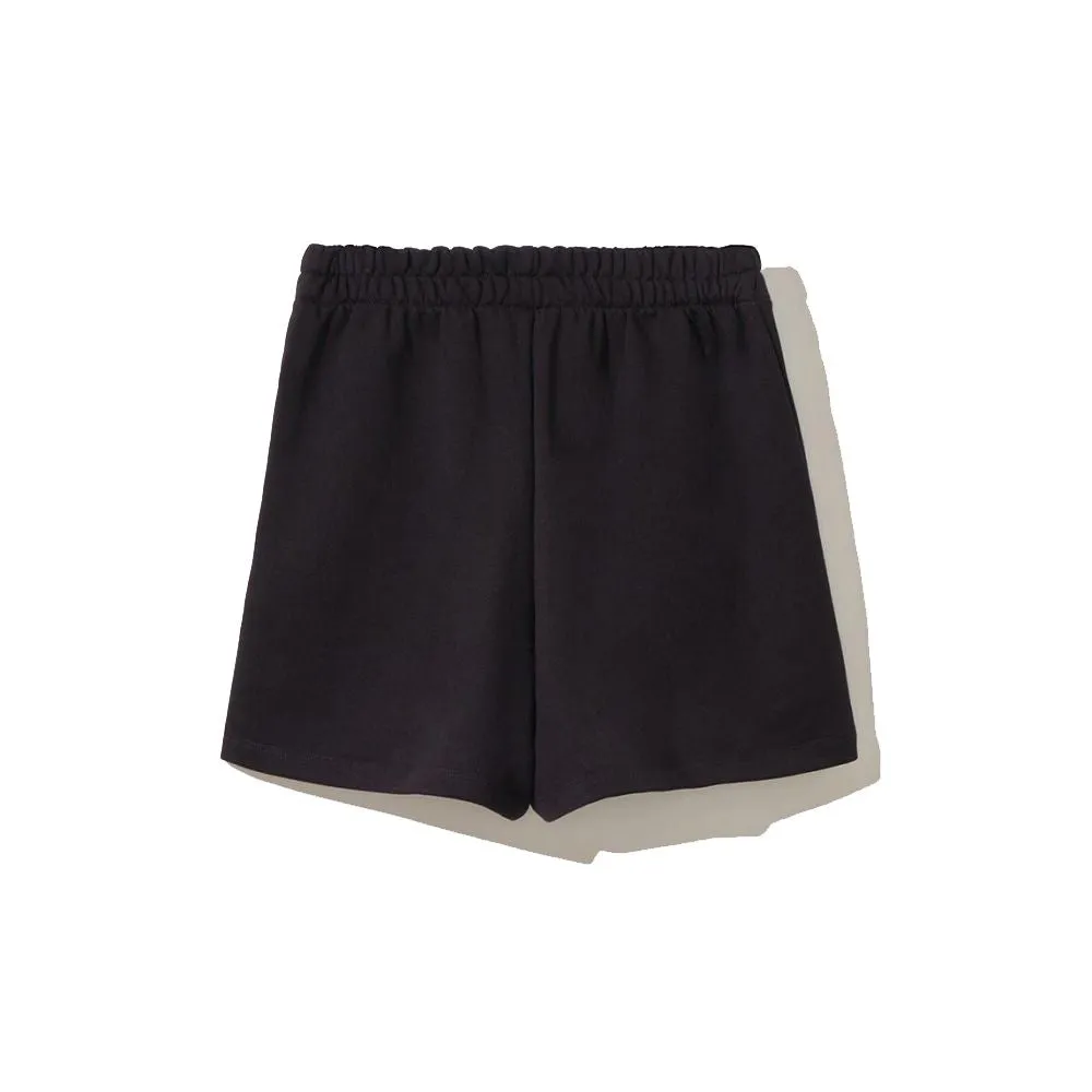 Comme Des Fuckdown Chic Black Cotton Shorts with Side Women's Pockets