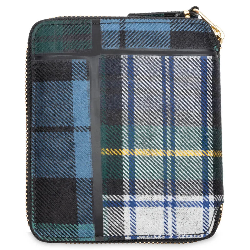 Comme des Garcons Tartan Patchwork Wallet - Green