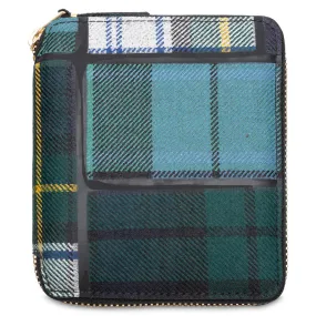 Comme des Garcons Tartan Patchwork Wallet - Green