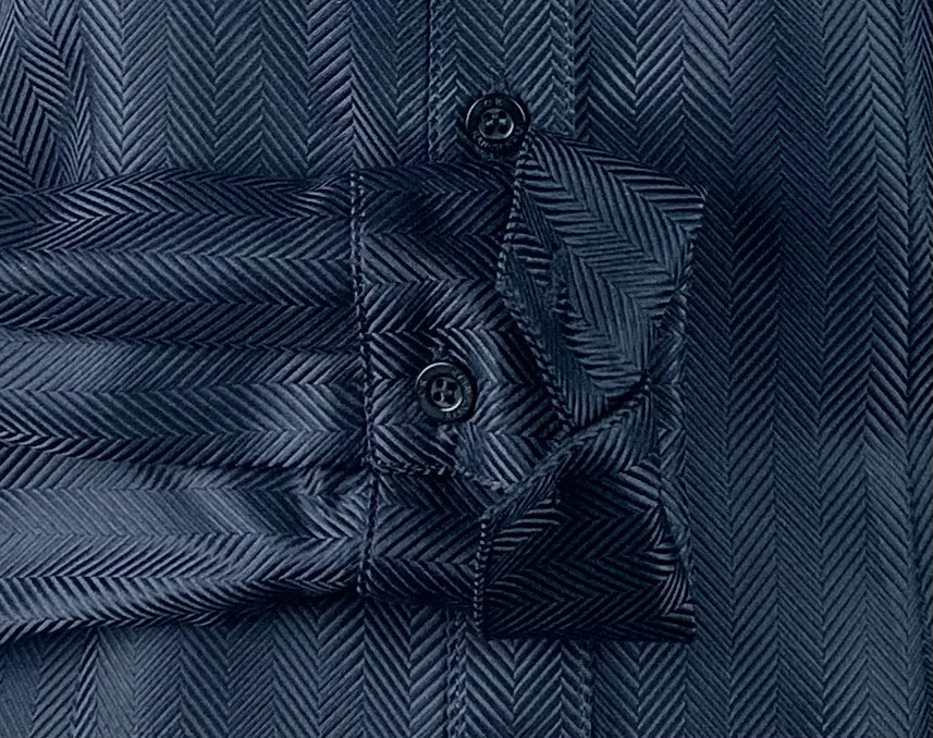 CR Western Pro Black Herringbone Italian Cotton