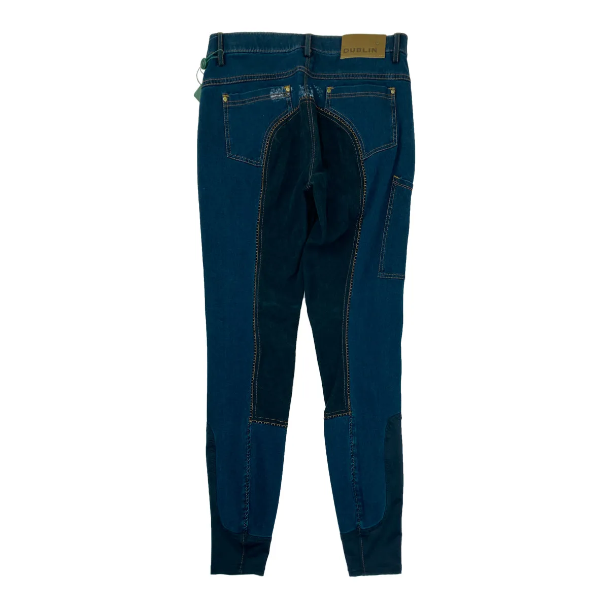 Dublin 'Shona' Full Seat Denim Breeches in Blue Denim - Women's 28