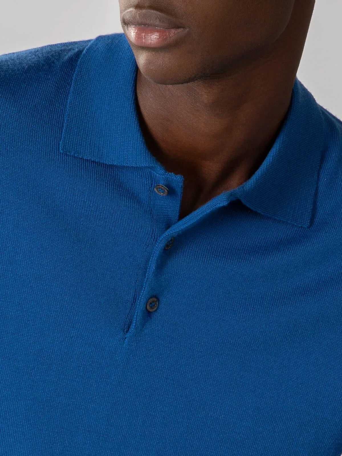 Extrafine Merino Polo Ultramarine