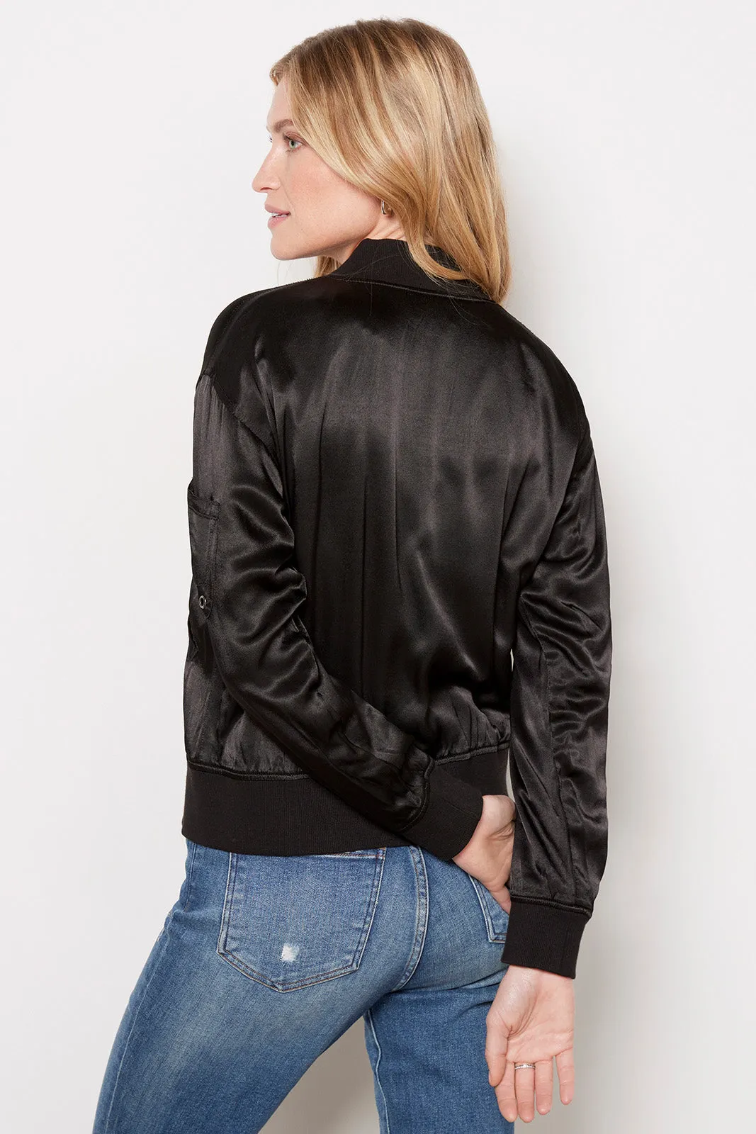 Gemma Satin Bomber