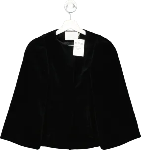 Goat Black Velvet Cape Sleeve Jacket UK 6