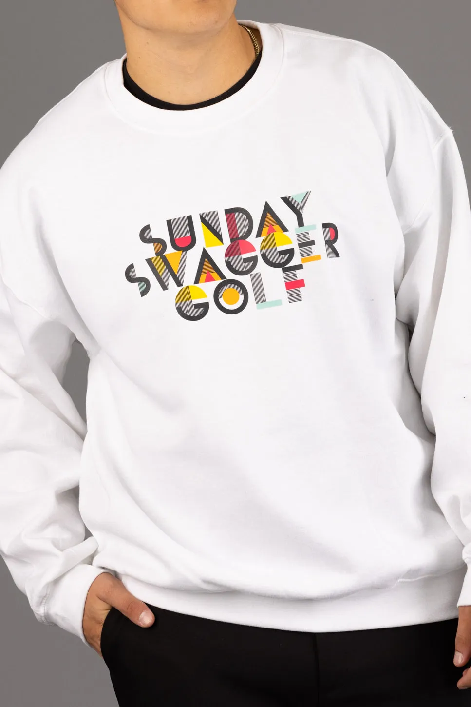 Golf Crewneck - White