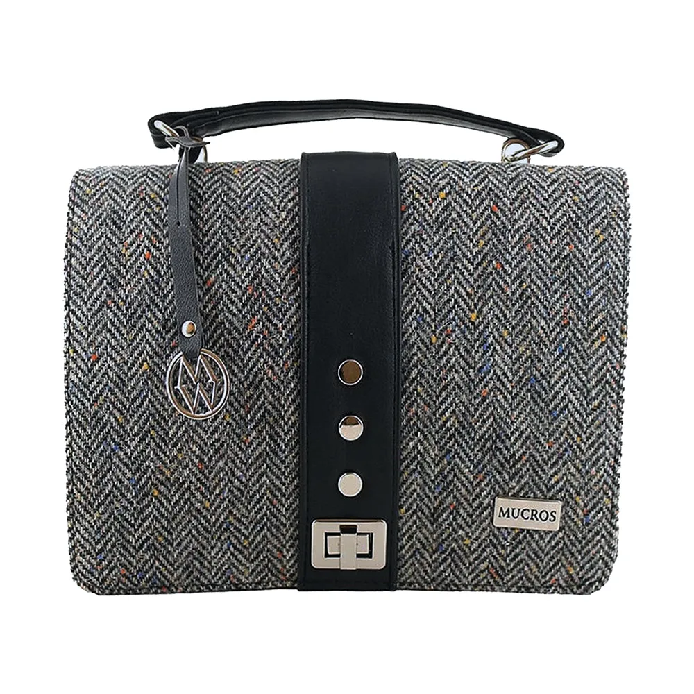 Irish Tweed and Leather Fiona Clutch Bag