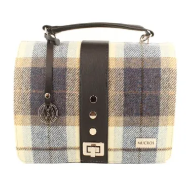 Irish Tweed and Leather Fiona Clutch Bag