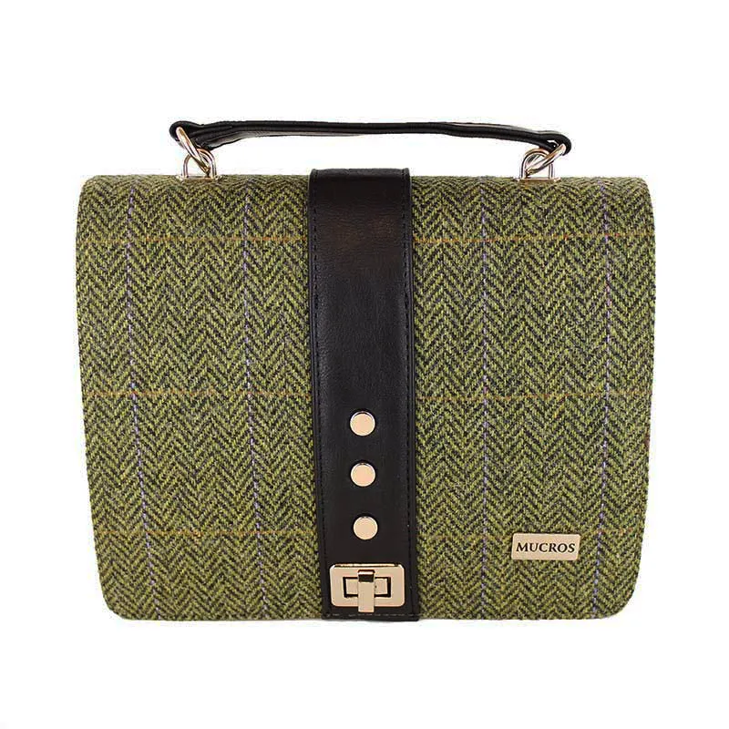 Irish Tweed and Leather Fiona Clutch Bag