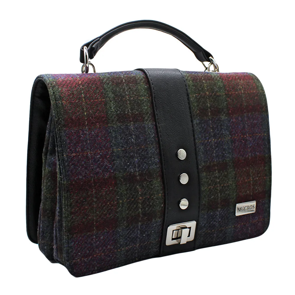 Irish Tweed and Leather Fiona Clutch Bag