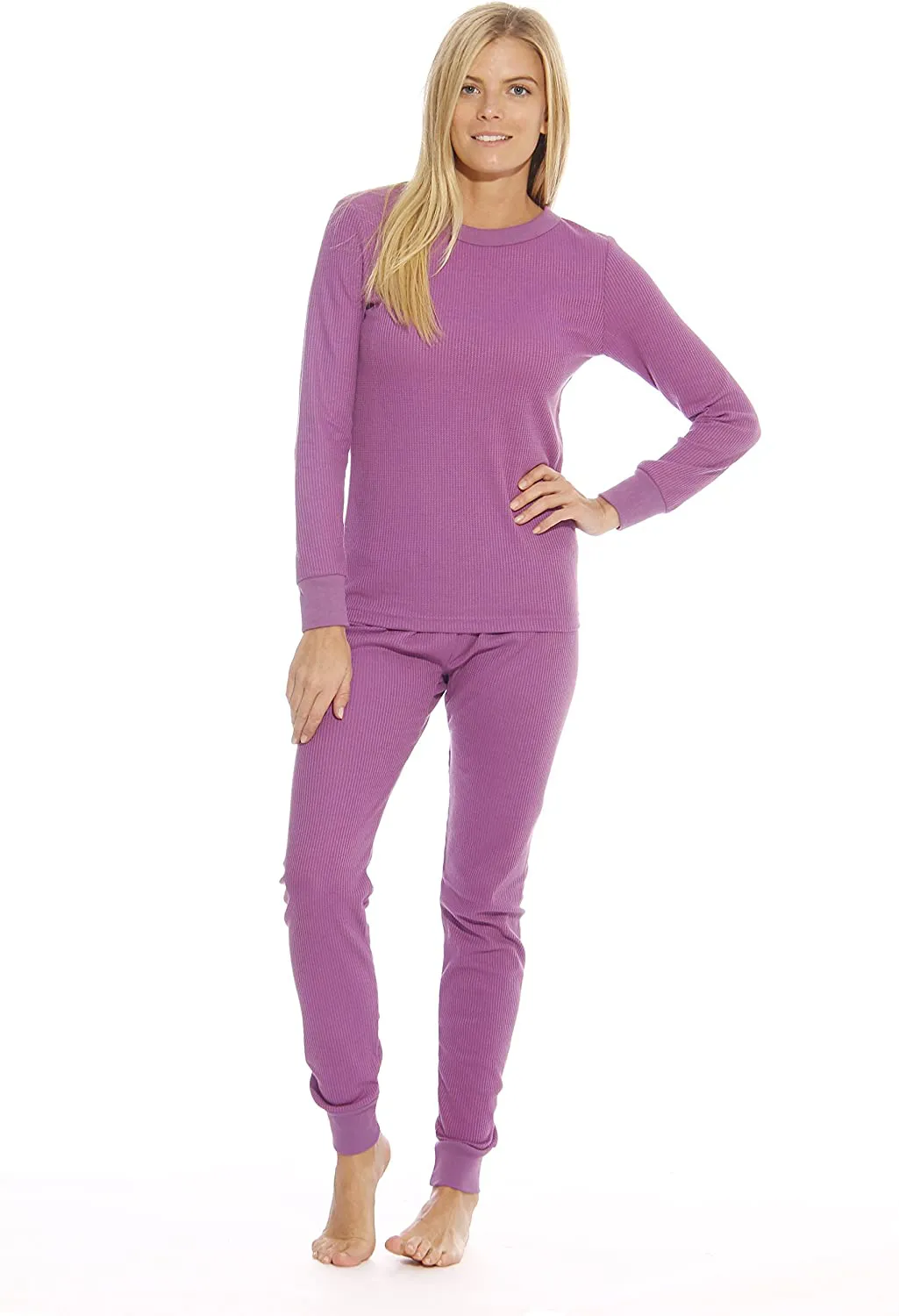 Just Love Women's Thermal Underwear Pajamas Set