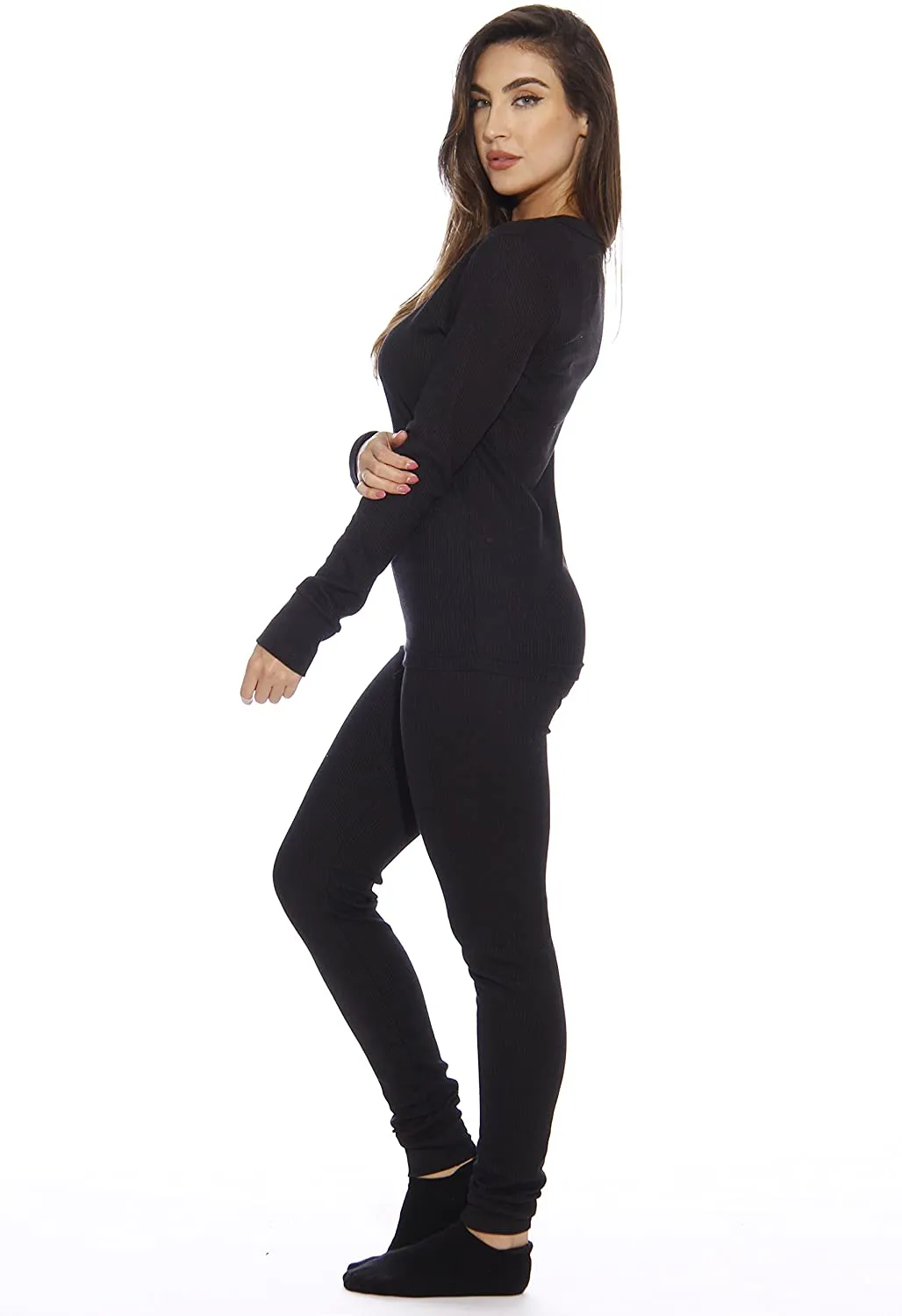 Just Love Women's Thermal Underwear Pajamas Set