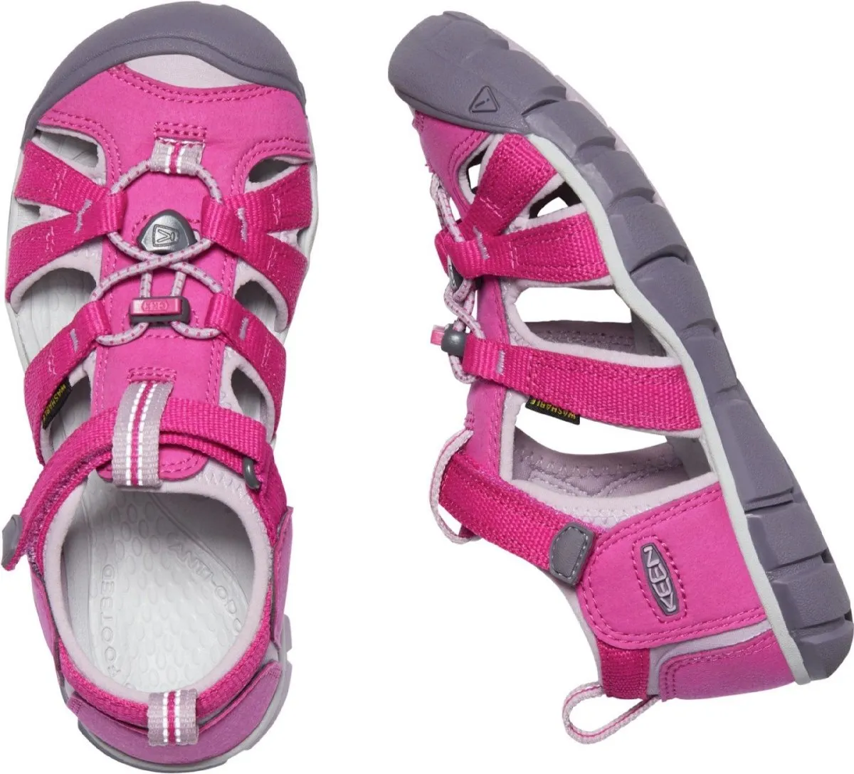 Keen Girl's Seacamp II CNX Very Berry/Dawn Pink (Sizes 8-13)