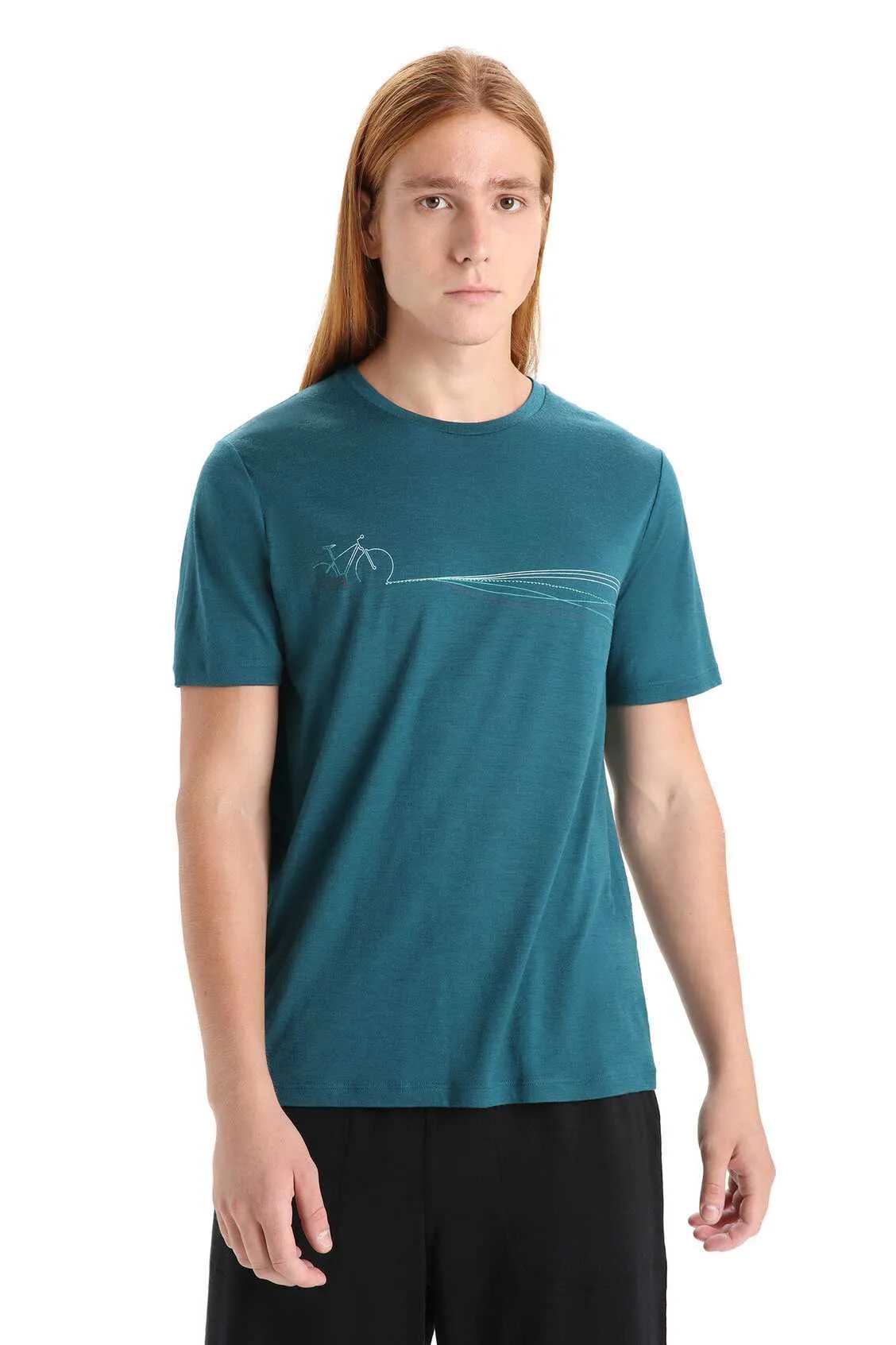 Mens Merino Tech Lite II Short Sleeve T-Shirt Cadence Paths