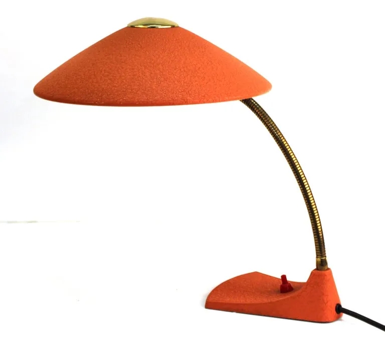 Mid-Century Modern European Metal Desk Lamp