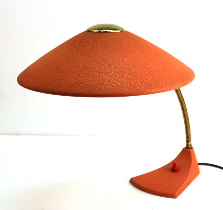 Mid-Century Modern European Metal Desk Lamp