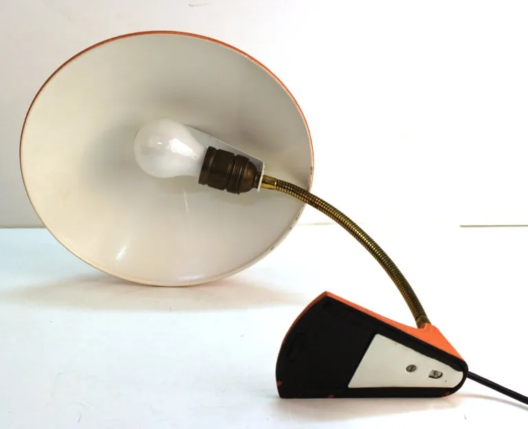 Mid-Century Modern European Metal Desk Lamp