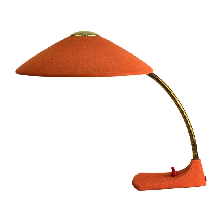 Mid-Century Modern European Metal Desk Lamp