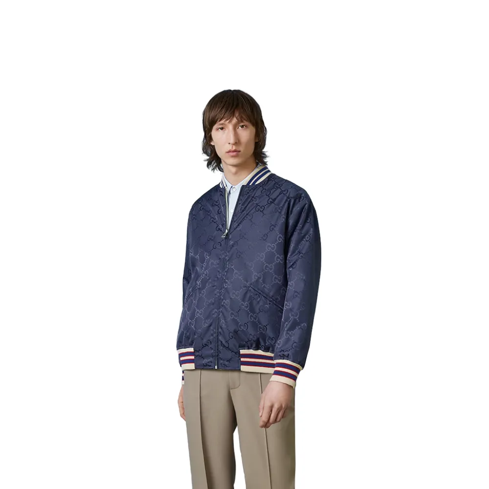 Nylon Canvas Reversible Zip Jacket