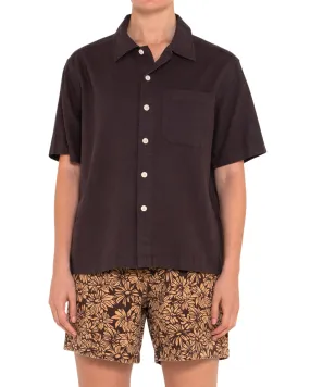 ONNIE SHORT SLEEVE SHIRT - CHOCOLATE PLUM