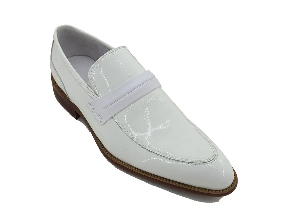 Patent Leather Tuxedo Penny Loafer